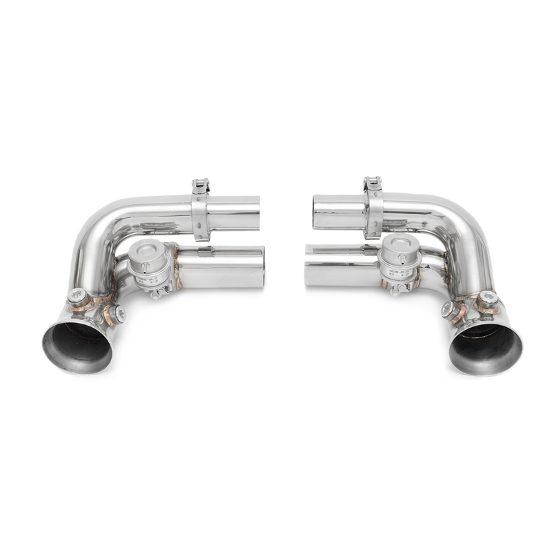 Porsche 991 GT3 Side Muffler Bypass Pipes - Valved