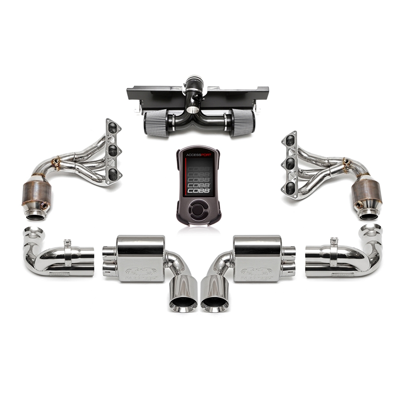 Porsche 997.2 GT3RS Sport Performance Package with ECU w/ Tips - Polished Chrome