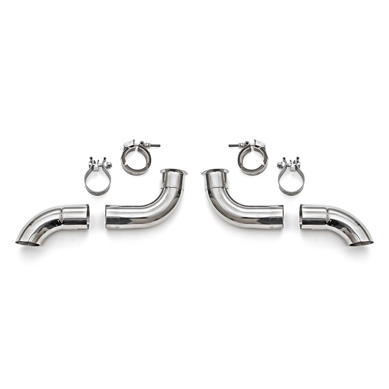 Porsche 996 GT3 Competition Muffler Outlets with Adjustable Turndowns