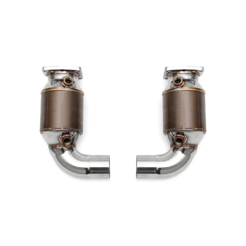 Porsche 991.2 Turbo 200-cell HJS Sport Cats (Direct replacement. Works with factory muffler)