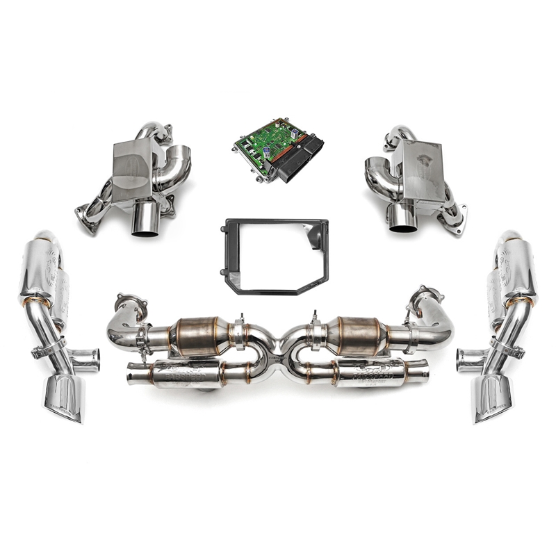 Porsche 993 Turbo / Turbo S Sport Performance Package with ECU w/ Tips - Polished Chrome (OTP)