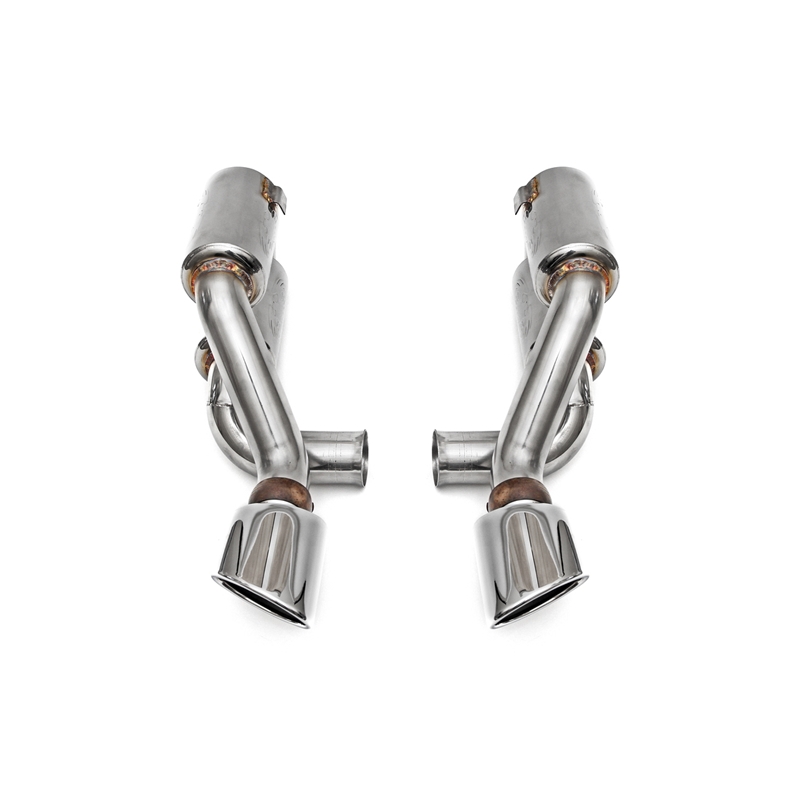 Porsche 993 Turbo / Turbo S Supercup Exhaust System w/ Tips - Polished Chrome