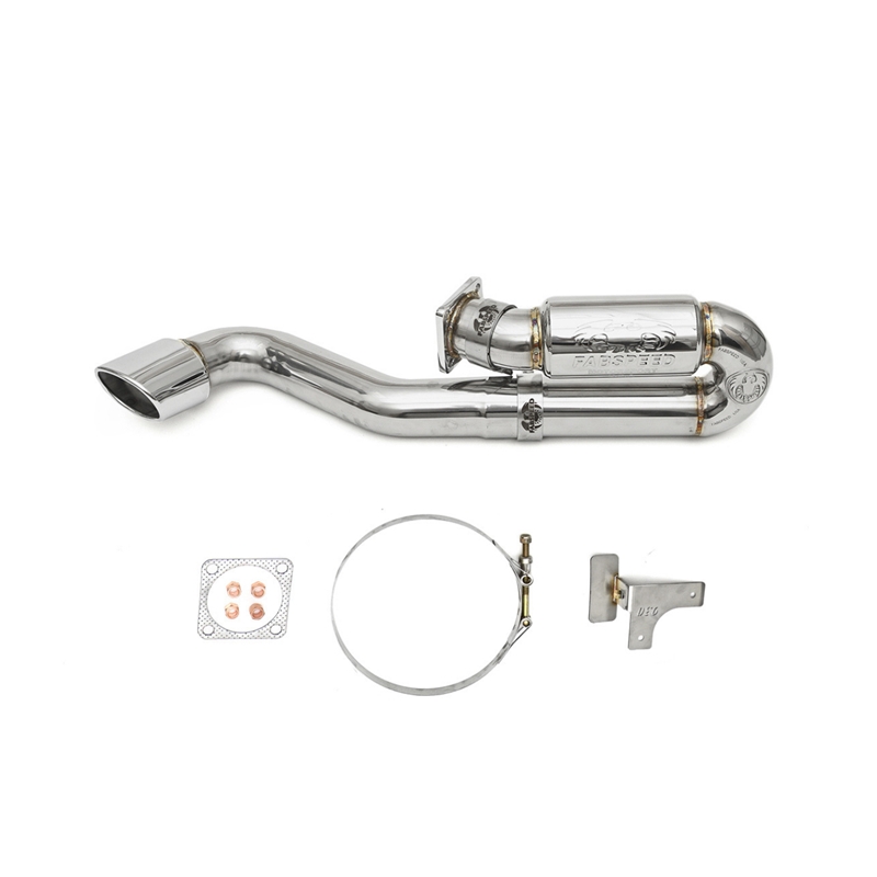 Porsche 911 Turbo 930 Single Outlet Supercup Race Exhaust System w/ Oval Style Tip - Polished Chrome