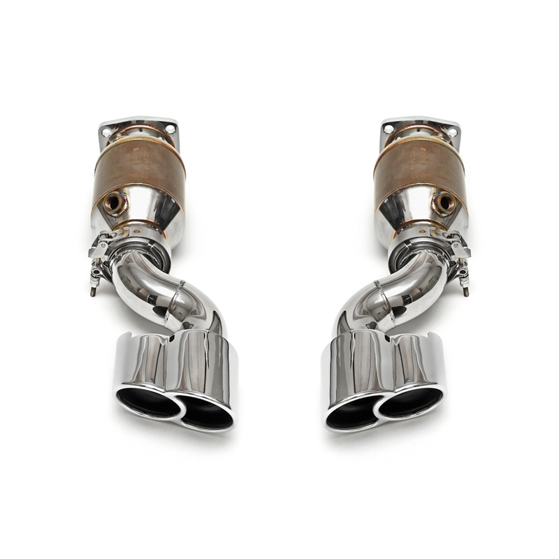 Porsche 996 GT2 Muffler Bypass Exhaust System incl. Sport Cats w/ Tips - X-50