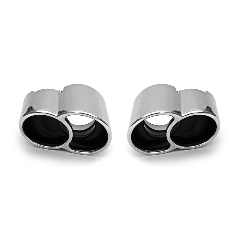 Porsche 996 GT2 Deluxe X-50 Style Tips - Polished Chrome