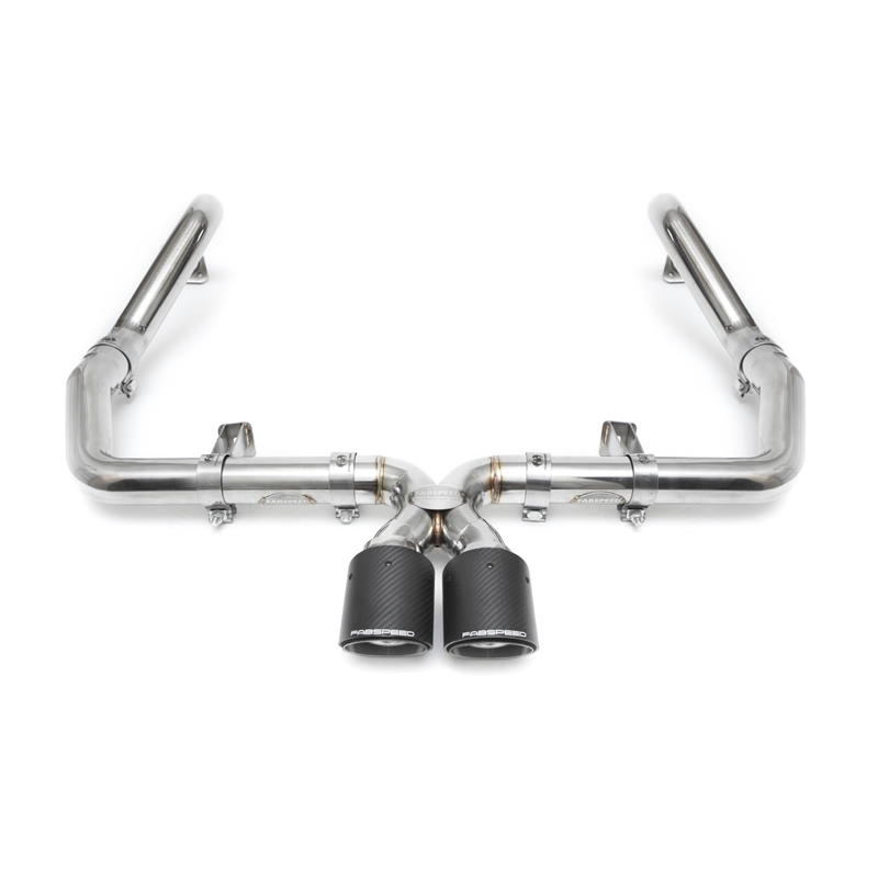 Porsche 718 Boxster/Cayman Streetsport Catback Exhaust System - Carbon Fiber Tips