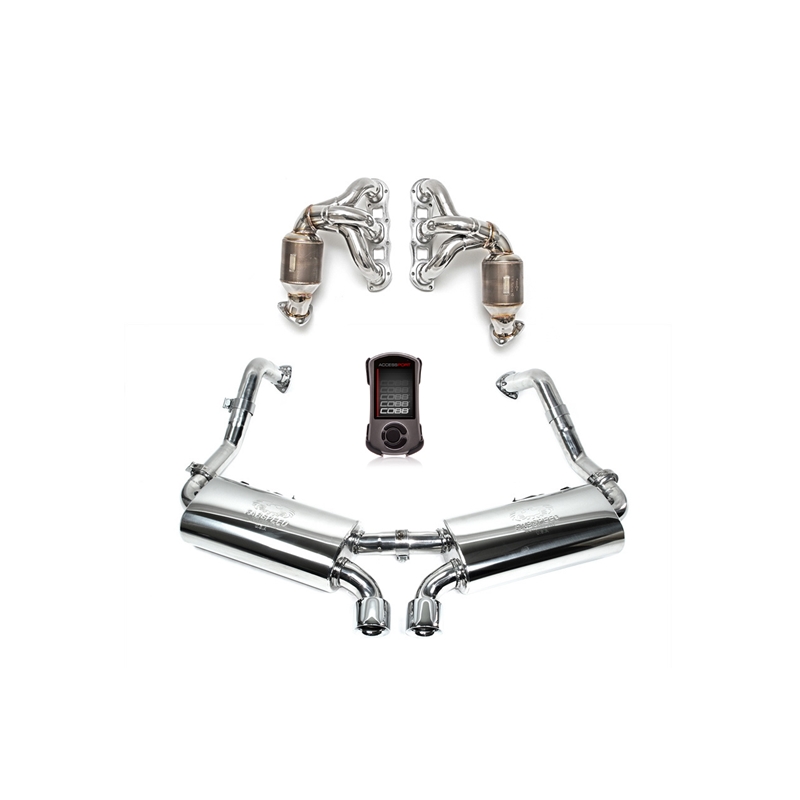 Porsche 987.2 Boxster/Cayman Sport Performance Package with ECU w/ Tips - Polished Chrome