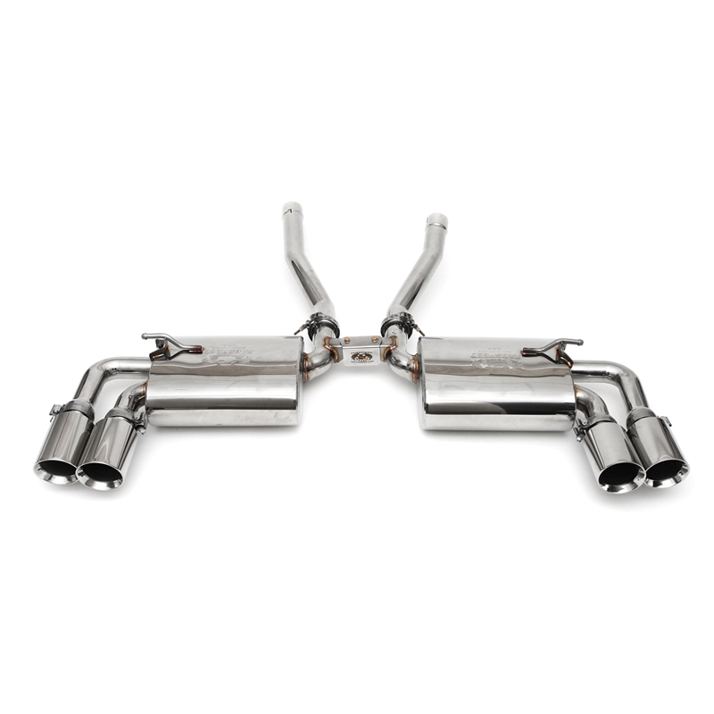Porsche 958 Cayenne Turbo Maxflo Performance Exhaust System w/ Tips - Polished Chrome