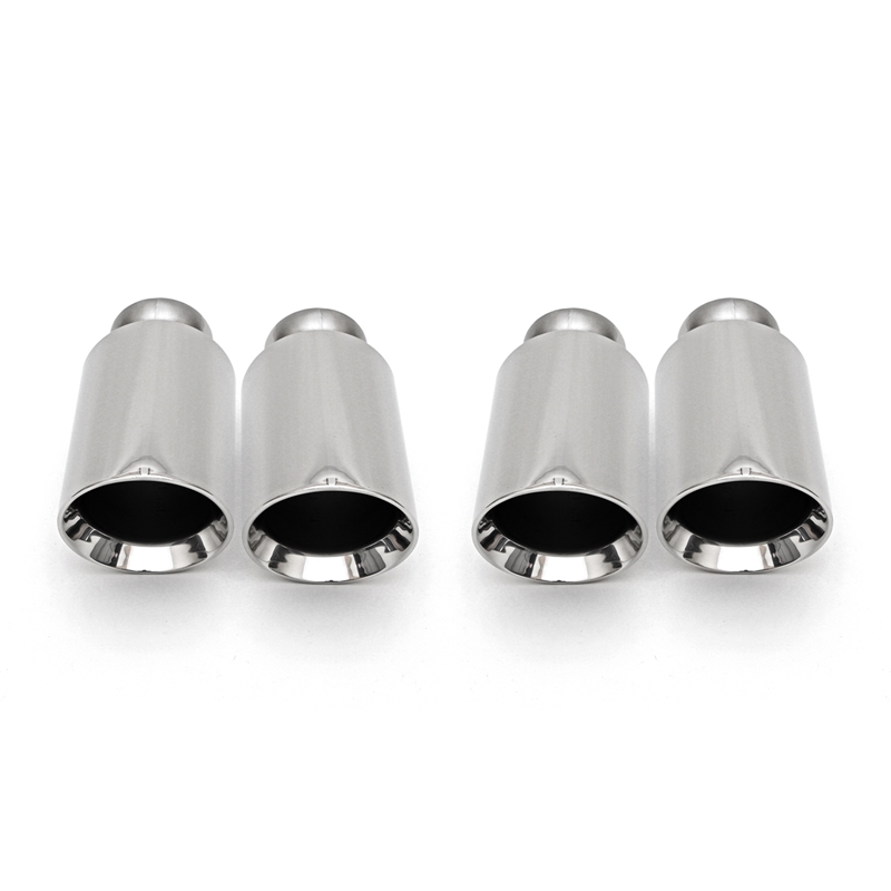 Porsche 958 Cayenne S/GTS Deluxe Quad Style Tips - Polished Chrome (factory PSE muffler only)