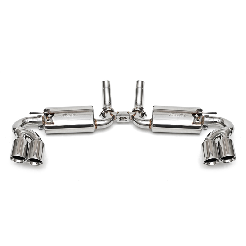 Porsche 955 Cayenne S Maxflo Performance Exhaust System w/ Tips - Black Chrome