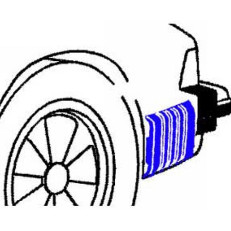 Porsche Rear Bumper Bellow Accordion Left