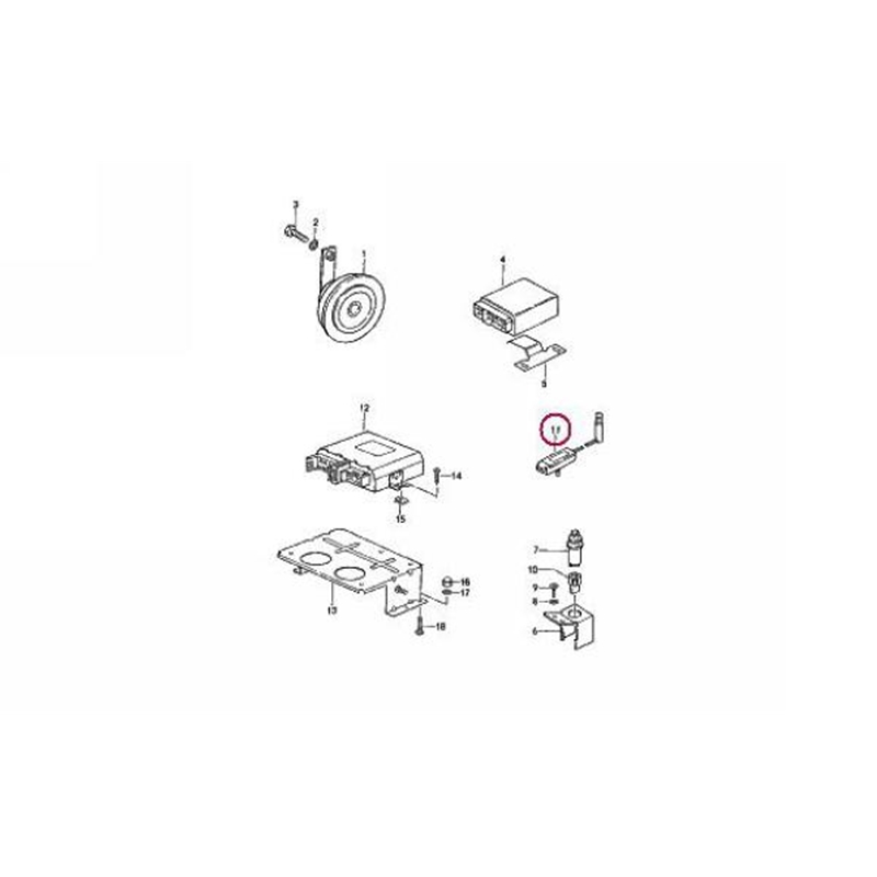 Porsche Door Lock Button With Factory Alarm