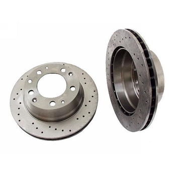 Zimmermann Cross Drilled Brake Rotor Rear