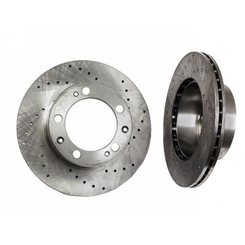 Porsche Cross Drilled Brake Rotor Front - Zimmerma