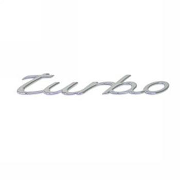 Porsche 996 Turbo Rear Deck Emblem - Chrome Turbo