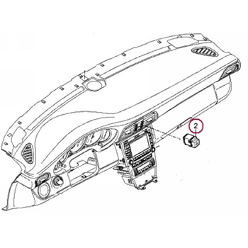 Porsche Emergency Hazard Flasher Switch