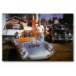 Porsche Poster - James Dean The Final Ride