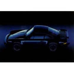 Porsche Poster - Black 911 Turbo