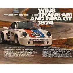 Porsche Poster - Trans Am Imsa 1974