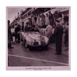 Porsche Poster - Lemans Pit Stop 1958