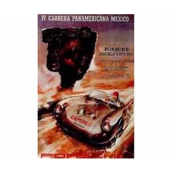 Porsche Poster - Carrera Pan Am Mexico
