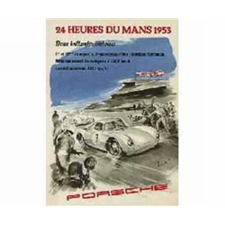Porsche Poster - 24 Hours Lemans 1953