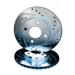 Porsche Cross Drilled Slotted Brake Rotor - Front