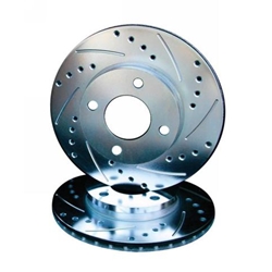 Porsche Cross Drilled Slotted Brake Rotor - Front