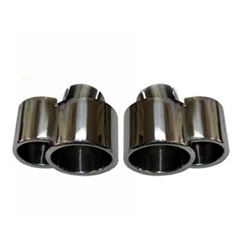 Porsche 996 Turbo Muffler Tips Schnell Chrome