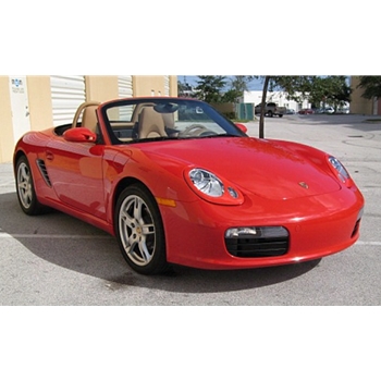 Porsche 987 Boxster Headlight Covers with 2 holes - Unpainted