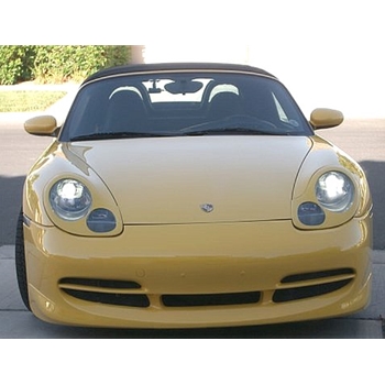 Porsche 996 Headlight Cover Set - Carbon Fiber - No Washer Hole