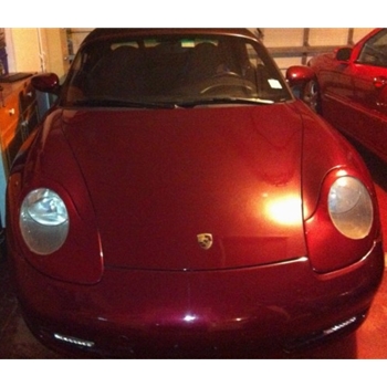 Porsche 996 Headlight Covers, Racing Style (no holes), Carbon Fiber