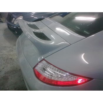 Porsche 997 Ducktail Lid Spoiler with Light and Grilles
