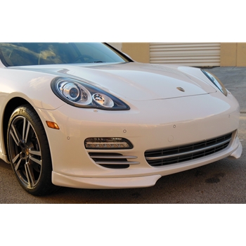 Porsche Panamera 2 Piece Front Bumper Lip Spoiler - Painted