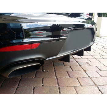 Porsche Panamera Custom Rear Bumper Diffuser. Painted