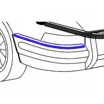 Porsche Rear Bumper To Body Seal - Left