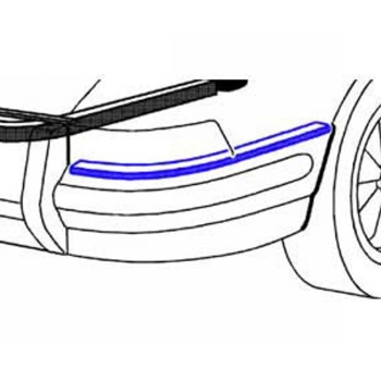 Porsche Rear Bumper To Body Seal - Right