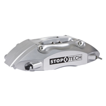 Porsche StopTech Big Brake Kit; Black Caliper, Drilled Two-Piece Rotor, Front