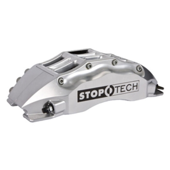 Porsche StopTech Big Brake Kit; Black Caliper, Drilled Two-Piece Rotor, Front