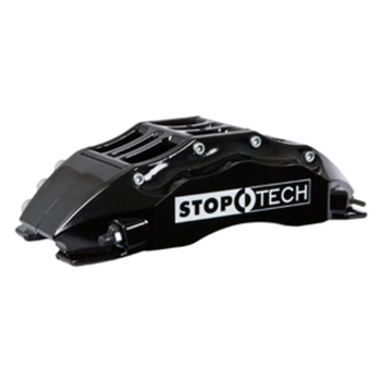 Porsche StopTech Big Brake Kit; Black Caliper, Drilled Two-Piece Rotor, Front