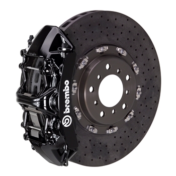 Porsche Brembo GT CCM-R 380x34 CCM-RCalipers 6 Piston Drilled Front Big Brake Kit - Black Calipers