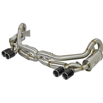 Porsche MACH Force-Xp 2-1/2 in 304 Stainless Steel Cat-Back Exhaust w/Carbon Fiber Tips