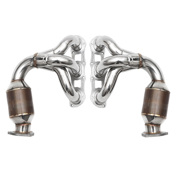 Porsche 991 Carrera Sport Headers w/ 200-cell HJS Sport Cats