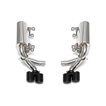 Porsche 997 Carrera Maxflo Performance Exhaust System w/ Tips - Black Chrome