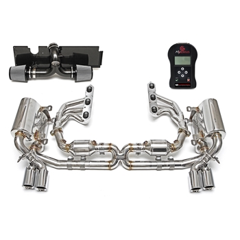 Porsche 996 Carrera Sport Performance Package without ECU w/ Long (2002-2004) Tips - Black Chrome