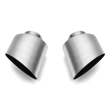 Porsche 993 Carrera Single Wall Oval Bolt-On Tips - Brushed Finish - Narrow Body