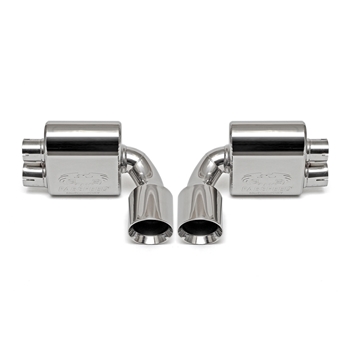 Porsche 991 GT3 Center Mini-Maxflo Performance Exhaust System w/ Tips - Polished Chrome