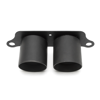 Porsche 997 GT3 / GT3RS Deluxe Dual Style Tips - Black Chrome (replacement tips for factory mufflers)