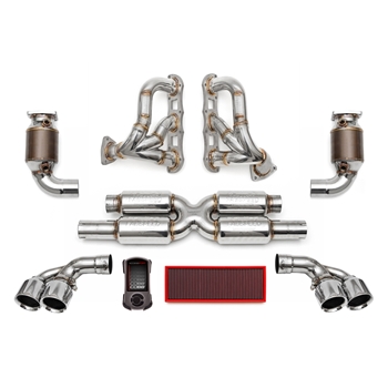 Porsche 991 Turbo Supersport STREET Performance Package (Sport Cats) w/ Tips - Quad-Style