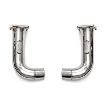 Porsche 991 Turbo Catbypass Pipes (Direct replacement. Works with factory muffler)